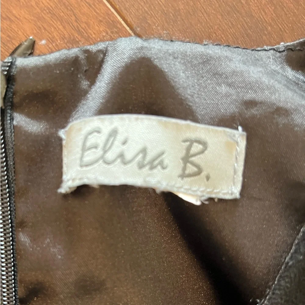 ⭐️ EUC - Elissa B - Black Lined Dress Girls 10 Style 8558